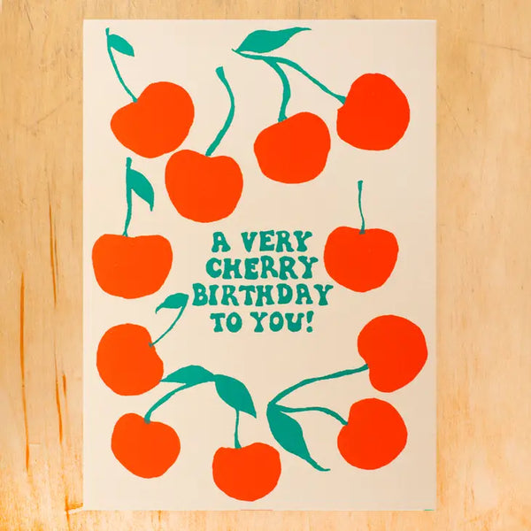 Cherry Birthday Notecard