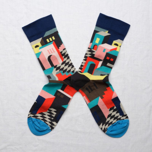 FC1-01 | Fiction Decor Socks - Dark Blue