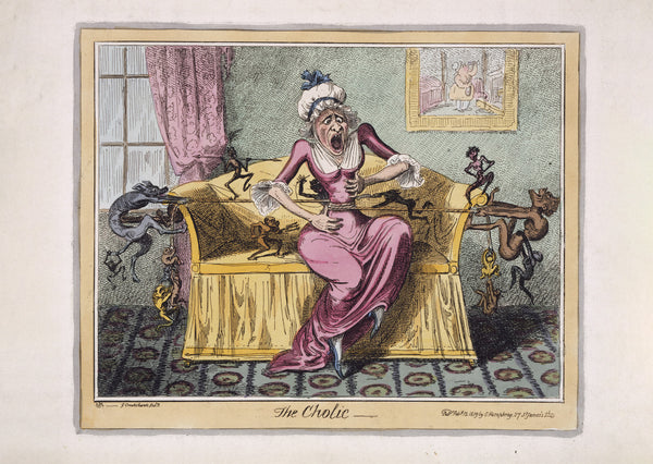 G70 Postcard George Cruikshank after Frederick Marryat. The Cholic