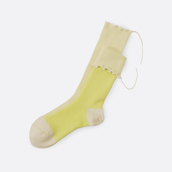 Daffodil (Pale Yellow) Wool Socks - Sarigenaku