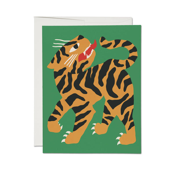 Growling Tiger Note Card