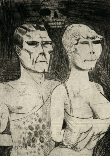 G70 Postcard Otto Dix, Die Verächter des Todes (The disdainers of death)