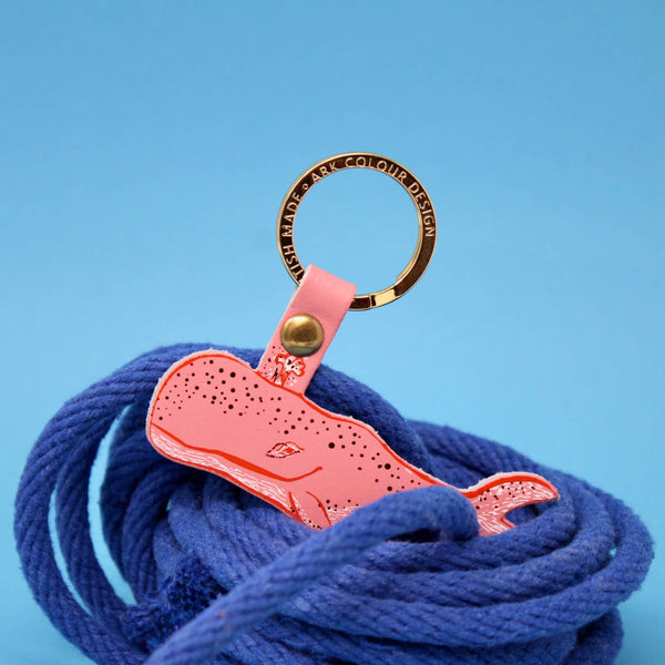 Humpback Whale Key Fob: Pink