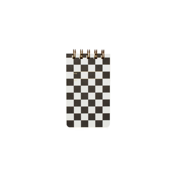 Reporter Notebook | Checker Black | Lined