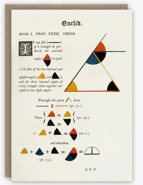 Elements of Euclid Greeting Card Notecard