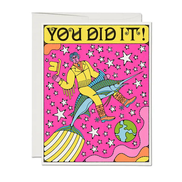 Marlin Rodeo You Did It! Notecard