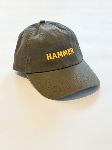 Hammer Hat Olive Green with Yellow