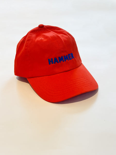 Hammer Hat Orange with Blue