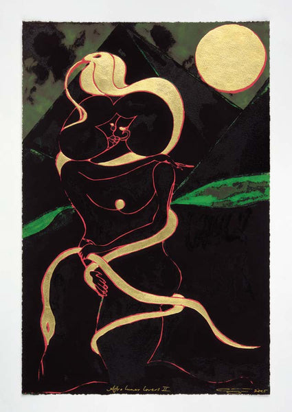 Out of the Ordinary Postcard: Chris Ofili - Lunar Lovers III