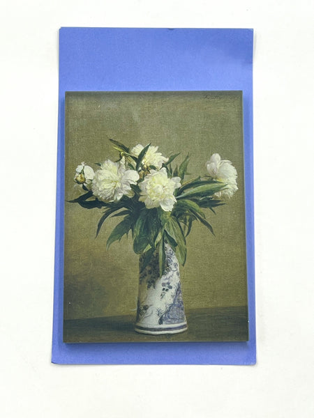 AHC Magnet: Fantin-Latour: Peonies in a Blue and White Vase