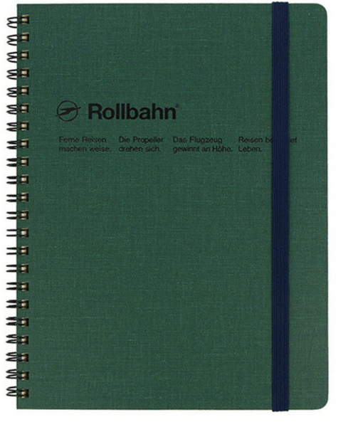 Rollbahn Cap-Martin: Green Large Spiral Notebook