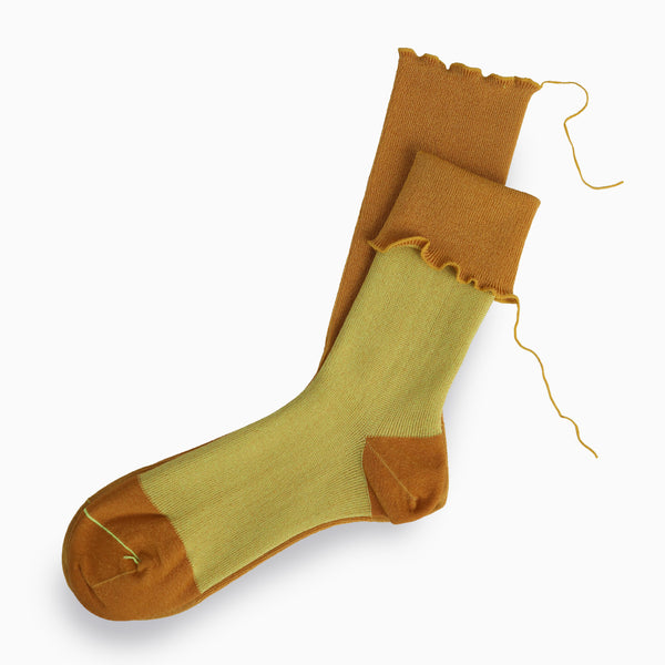 Sunflower Gold Cotton Socks - Sarigenaku