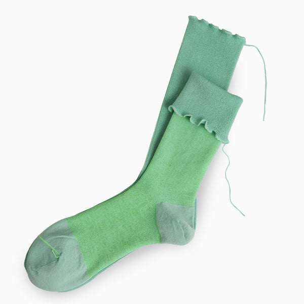 Clematis Seafoam Cotton Socks - Sarigenaku