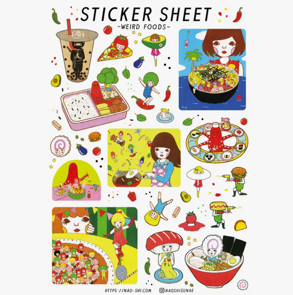 Weird Foods - Sticker Sheet