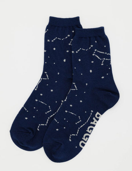 Constellation Midnight Crew Sock - Baggu