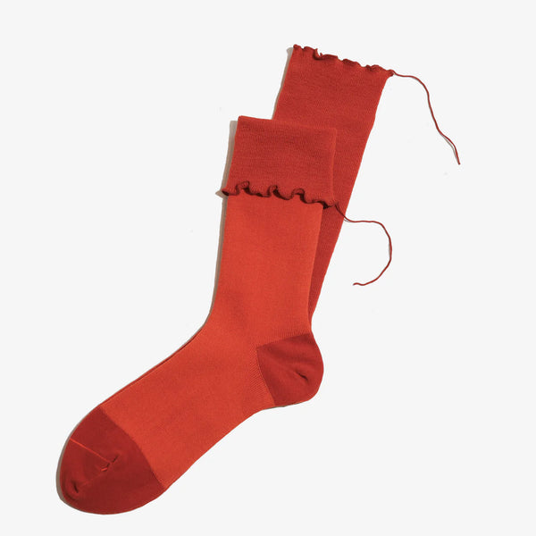 Red/Orange  "Cassis Orange" Himukashi Socks