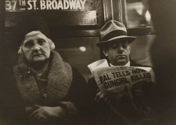 G70 Postcard Walker Evans, Subway—New York