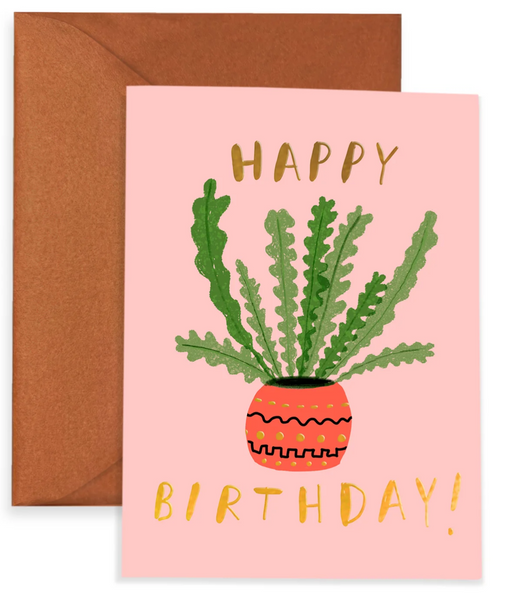 Zig Zag Cactus - Birthday Notecard