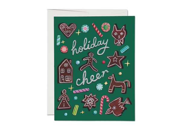 Gingerbread Holiday Cheer Notecard