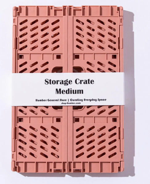Medium Collapsible Storage Crate - Apricot