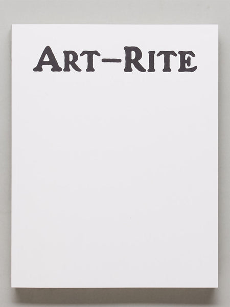 Art-Rite: Artists' Books