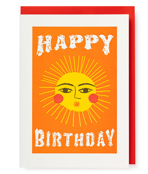 Happy Birthday Sun Notecard