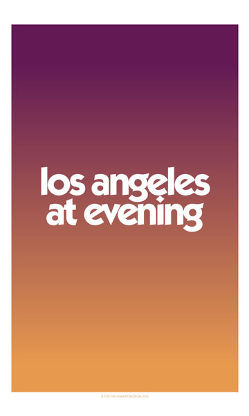 Los Angeles at Evening Poster – Hammer Museum Store