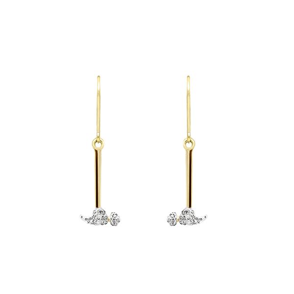 Pavé The Way:  Hammer Home Your Message Leverback Earrings