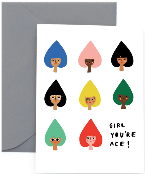 Girl You're Ace! Notecard