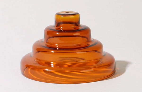 Yield: Glass Meso Incense Holder - Amber