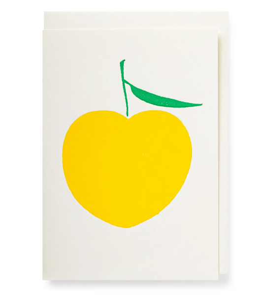 Apple Yellow Notecard