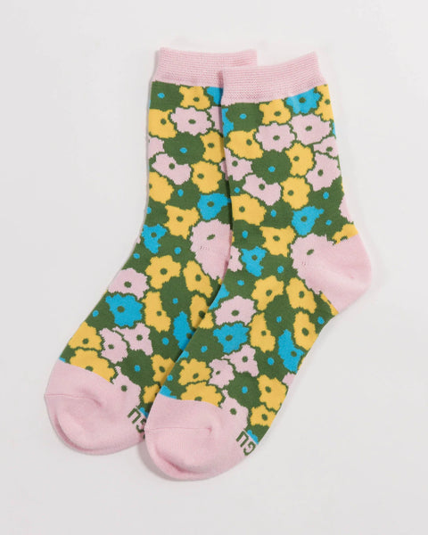 Baggu: Flowerbed  Crew Sock