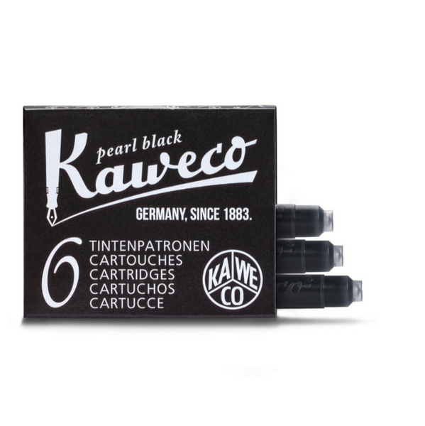 Kaweco Ink Cartridges Pearl Black 6-Pack