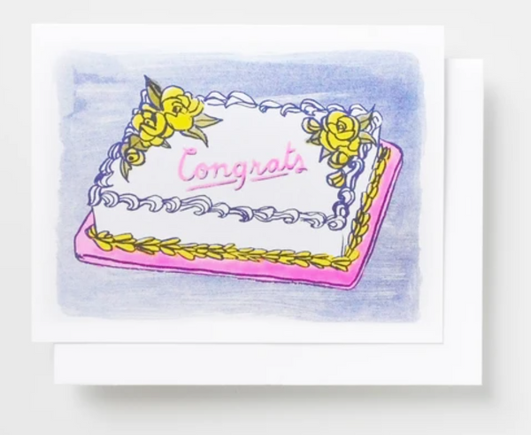 Congrats Cake notecard