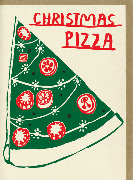 Christmas Pizza Notecard
