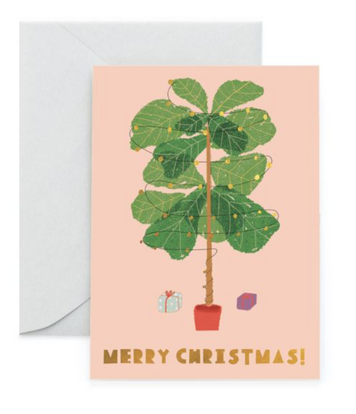 Ficus Lyrata Plant Holiday Notecard