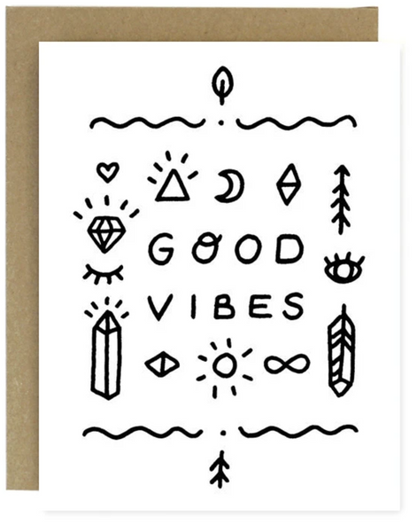 Notecard Good Vibes