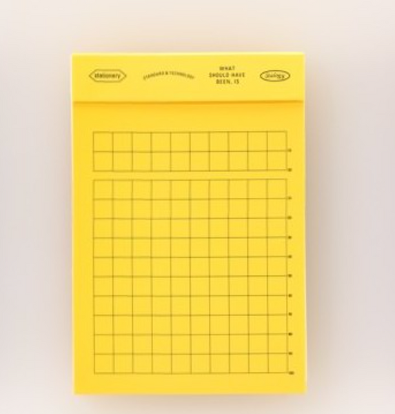 Stálogy - Editor's Memo Pad Gridded - Gridded Sticky Notepad