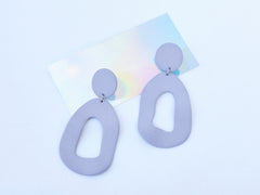 Four Eyes Ceramics: Cutout Dangle Earrings