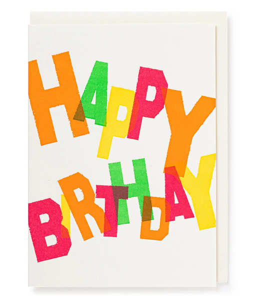 Happy Birthday Colors Notecard