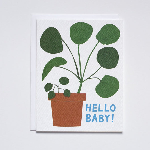Notecard Hello Baby (Houseplant)