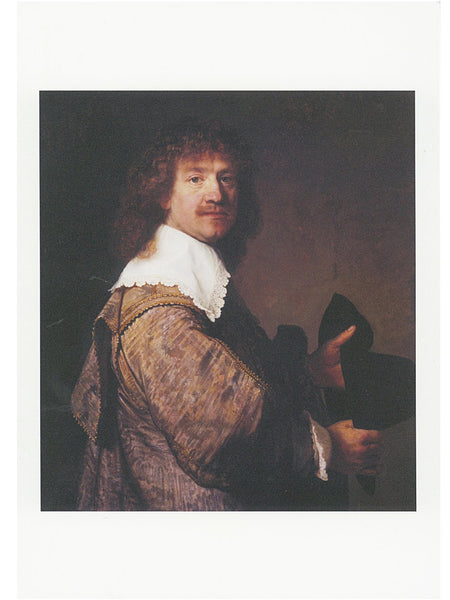 AHC Postcard Rembrandt: Portrait of a Man Holding a Black Hat