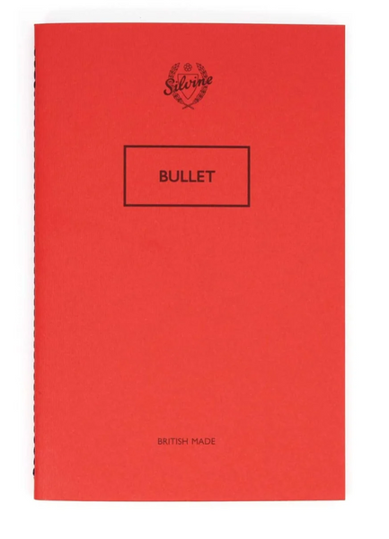Silvine Bullet Notebook (dot grid) - Red